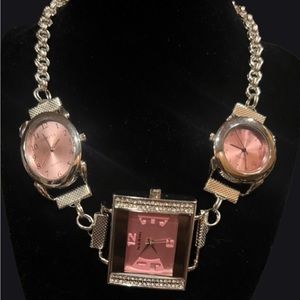 Handmade, watch, choker necklace